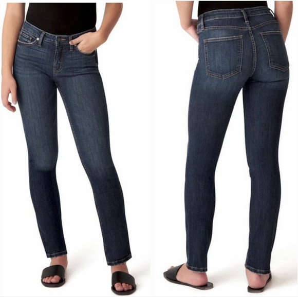 Silver Jeans Most Wanted Straight Leg Dark Wash Stretch High Rise Womens Size 28 - Picture 1 of 11